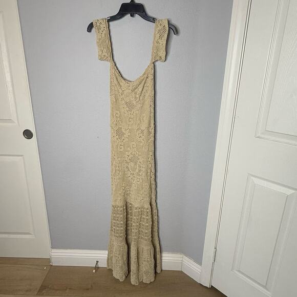 NWOT Nightcap Clothing Lace Crochet Flutter Mermaid Dress - Picture 3 of 5